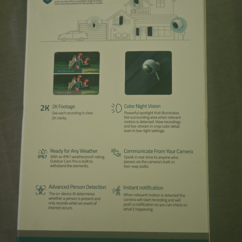 eufy Security Outdoor Cam Pro 2K Wi-Fi 32GB 4pk T8441Z21-4 gallery
