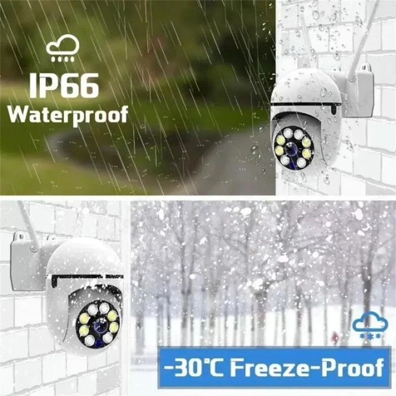 8MP Wireless Security Camera Wifi IP Outdoor 4X Zoom CCTV AI Human Tracking gallery