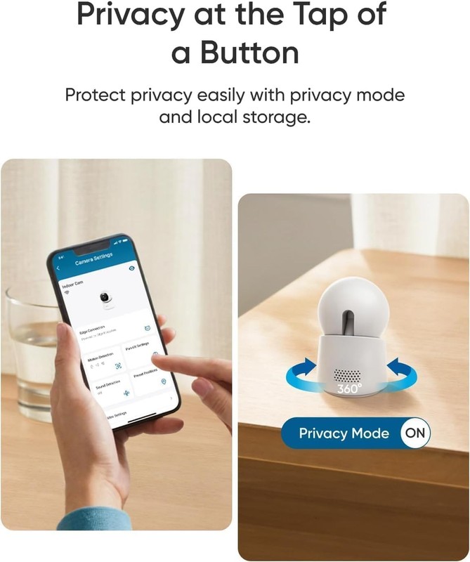 eufy Indoor Cam E30 Pet/Baby Camera 4K UHD Security Camera 360 Pan-Tilt 2-Cam gallery