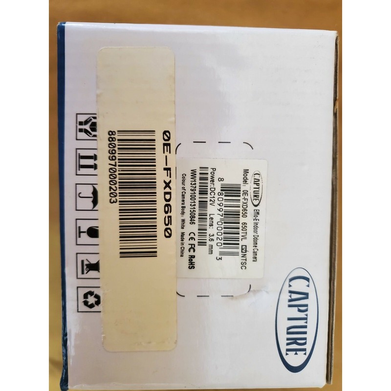 CAPTURE CAMERAS Capture Cameras 650T 3.6MM Out DME 12V - 0E-FXD650 NEW gallery