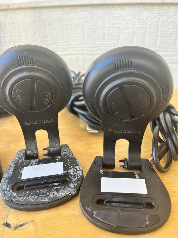 Lot Of 4 Samsung SmartCam HD Plus 1080p Wi-Fi IP Monitoring Cameras SNH-V6414BN gallery