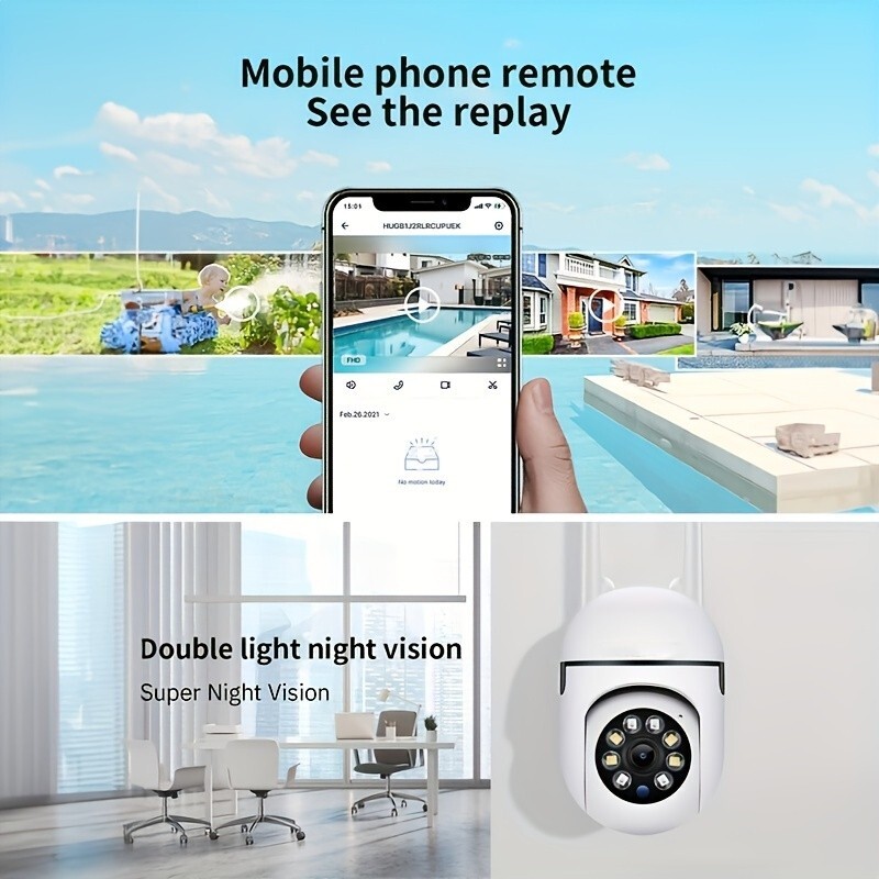 Security Camera Baby Pet Monitor Smart 2.4G WiFi Night Vision Wired 1080P Camera gallery