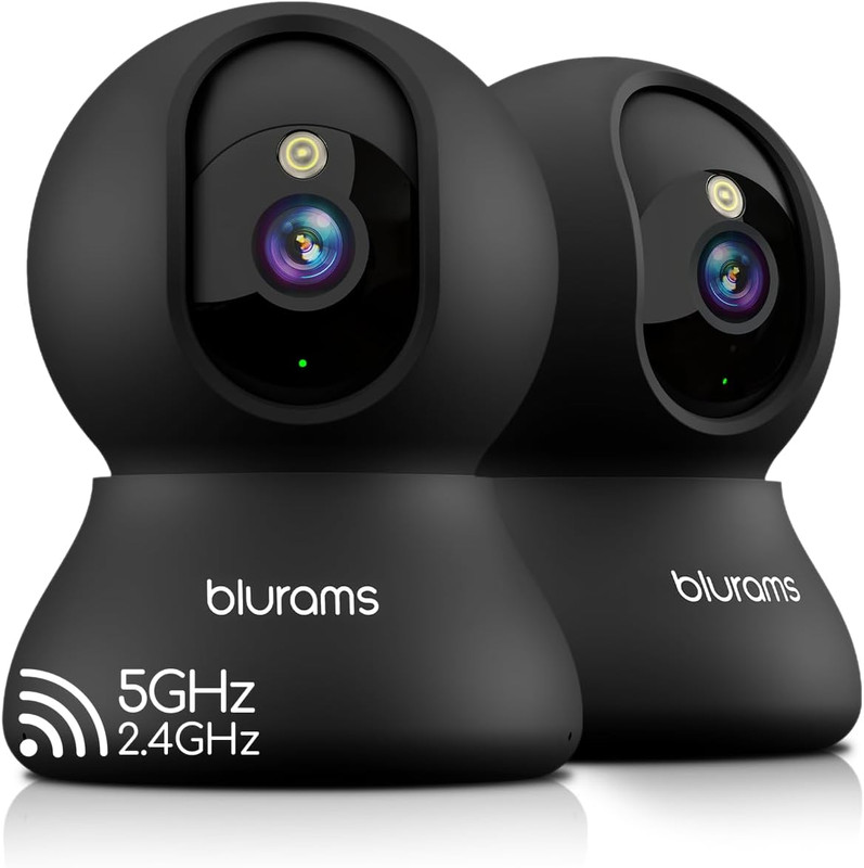 5G Indoor Cameras for Home Security, 2K Pet Camera with Phone App, 360° PTZ Home
