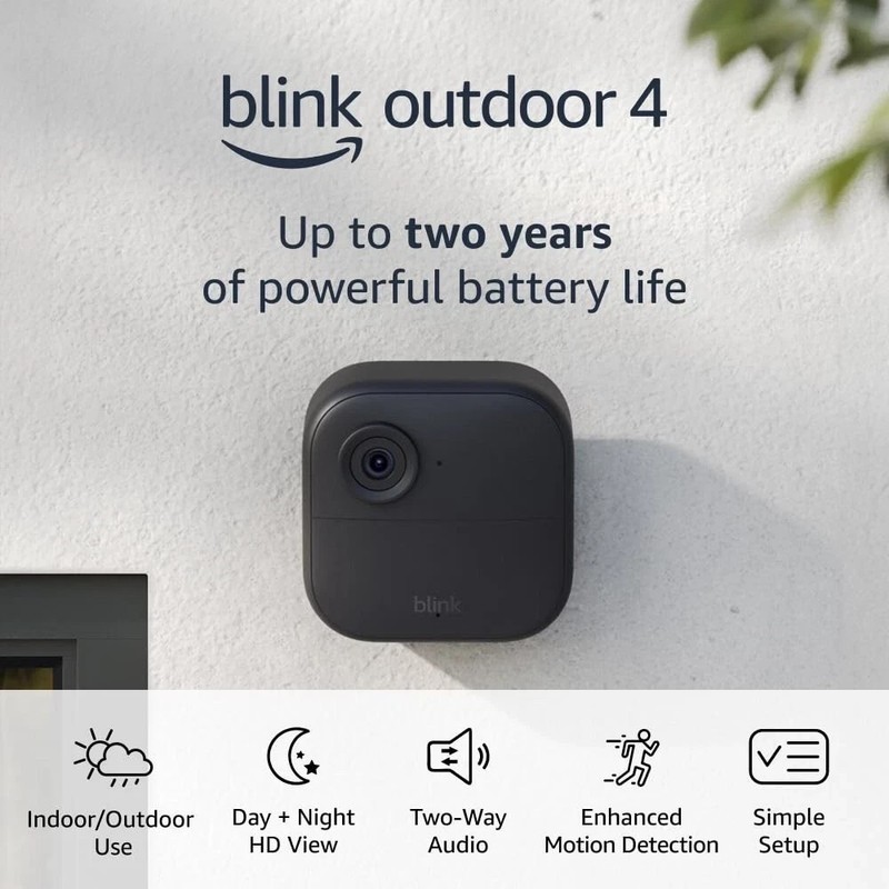 3 PACK BLINK OUTDOOR 4th Gen WiFi SECURITY Add-on Camera - SYNC MODULE REQUIRED gallery