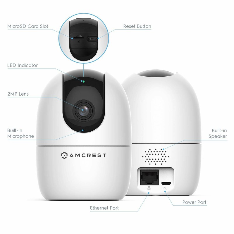 Amcrest 1080P Smart Home Wifi Security Camera Wireless Nanny Cam Baby Warranty gallery