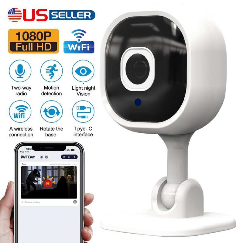 For Plug-in A3–Smart HD Wi-Fi Cam with Night Vision & Talk Two-Way Voice 1080p