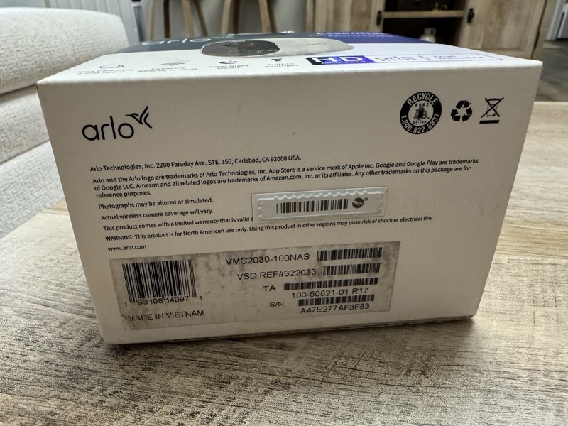 Arlo VMC2030-100NAS Essential Spotlight Single Wireless Indoor/Outdoor Camera™ gallery