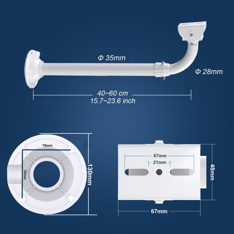 CCTV Mount Bracket, 40CM-60CM Adjustable Wall and Ceiling Mount Bracket for C... gallery