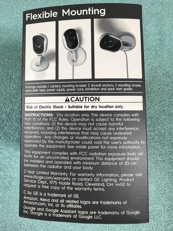 GE Cync Indoor Smart Wireless Security Camera (1080p) 2-way Audio Wi-Fi gallery