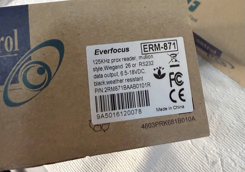 Everfocus Access Prox Reader New In Box Set gallery