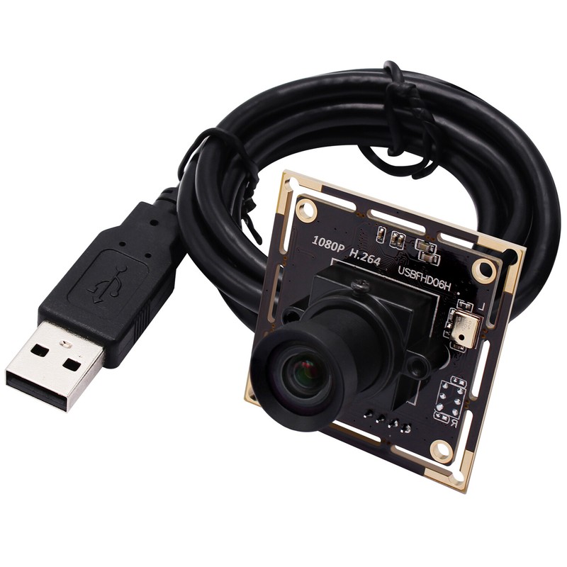 H.264 USB Webcam Sony IMX322 Low Light usb camera module w/ No distortion lens gallery