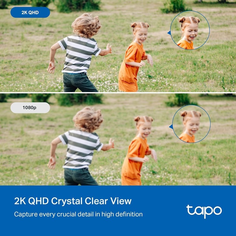 TP-Link Tapo 2K QHD Outdoor Pan/Tilt Wi-Fi Security Camera, 360° View, Motion Tr gallery
