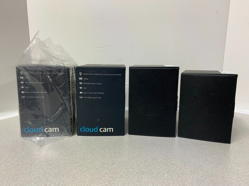 ** Lot of 4 Amazon Cloud Cams Indoor Security Camera | White | Sealed gallery