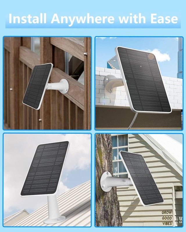 Solar Panels for Eufy Security Cameras, 3 Pack gallery