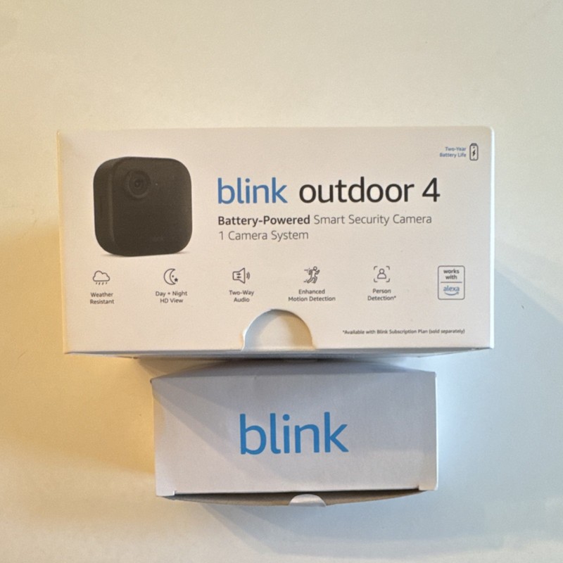 Blink Outdoor 4 Wireless Battery Security Camera HD, Alexa, 1 Camera with Mount