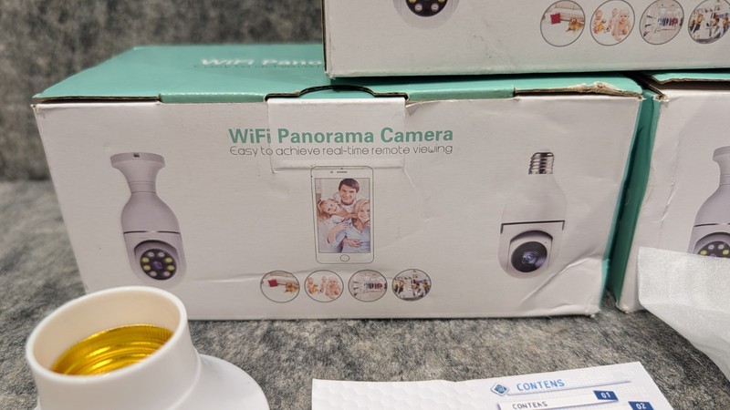 3 Wifi Panorama Cameras 360 Degree Night Vision 2 Way Audio SD Card Ready 🔥New gallery