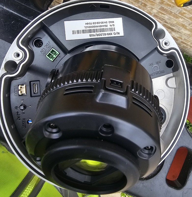 Wisnet X series XNV-6120R with TINTED bigger DOME gallery