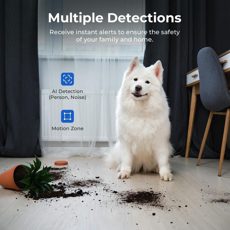 IMILAB C21 2.5K Security Camera Indoor 360° View Indoor Camera for Home Security gallery