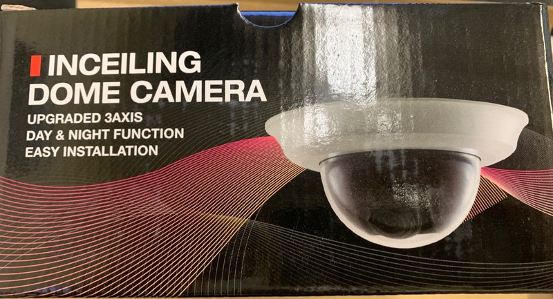 Inceiling Dome Camera: Upgraded 3 Axis, Day & Night Function – Ivory