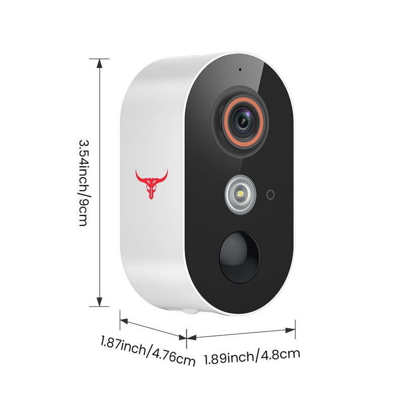 2 Pack Wireless Security Camera System Smart Night Vision Outdoor WiFi Cameras gallery