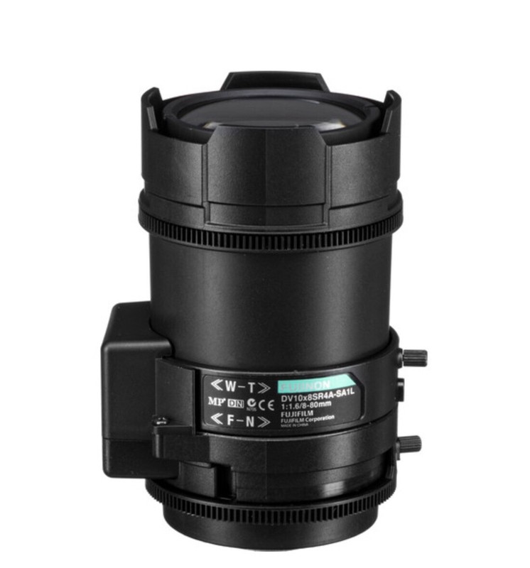 Fujinon DV10x8SR4A-SA1L Lens W/ 8-80mm 3MP C Mount 1/2” 1:1.6 D/N 10x Zoom NEW! gallery