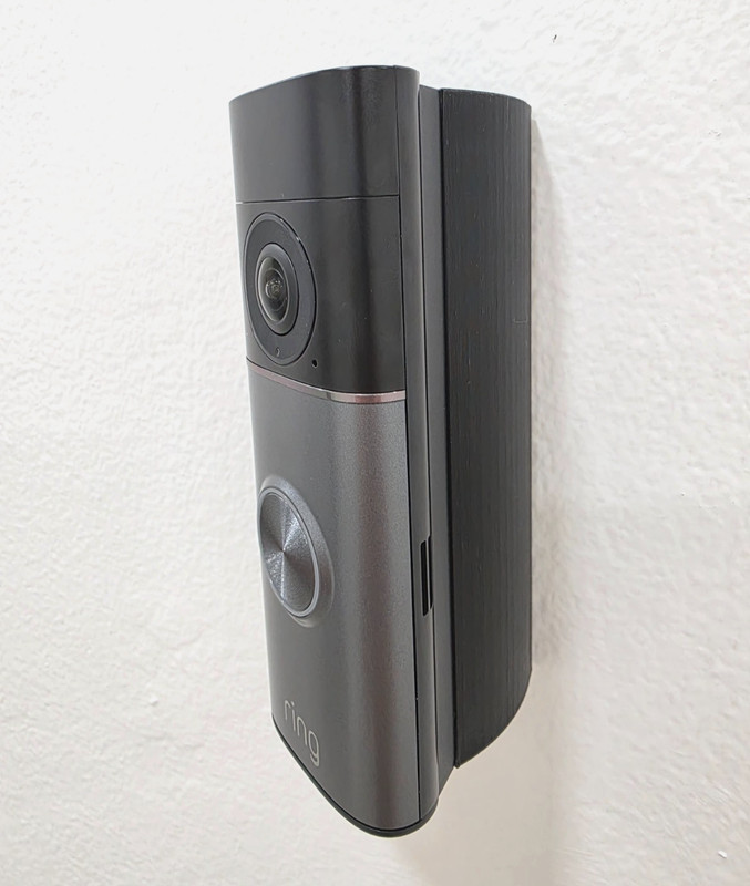 Ring Wired Doorbell Pro 3rd Gen Retinal 4K Angle Wedge Bracket Mount 15-90 Deg gallery