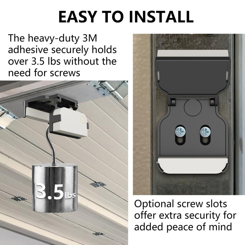 Garage Door Bracket for Ring Alarm Contact Sensor 2nd Gen – 1-Pack White Moun... gallery