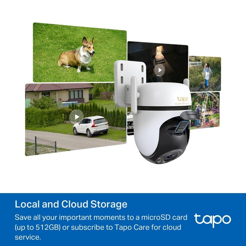Security Wi-Fi Camera 3K 5MP Outdoor Pan/Tilt 360° IP66 VistaCam 360° Alexa gallery