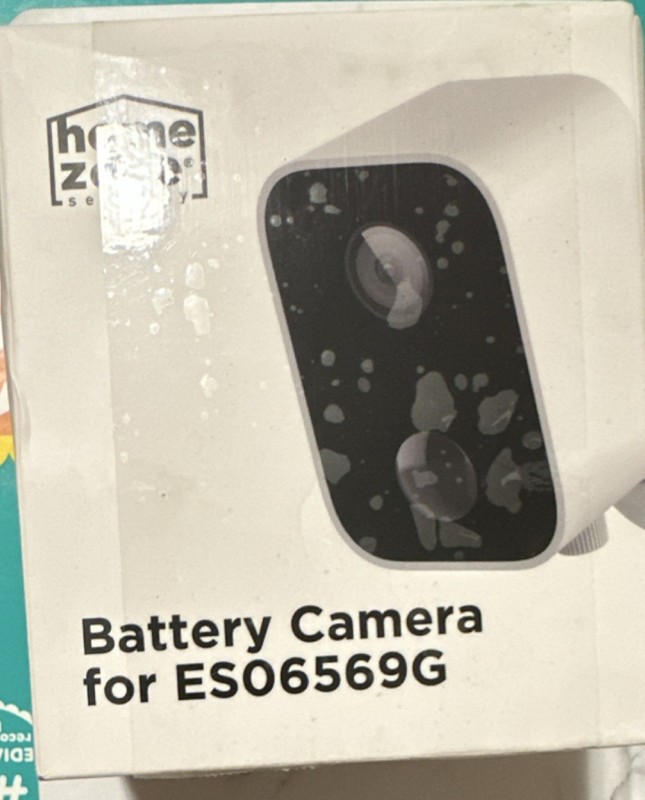 Home Zone Security Battery Surveillance Camera ES06569G White Black