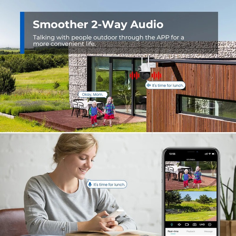 8MP Audio WiFi IP Camera Outdoor 8CH Mini NVR CCTV Security Night Vision Videos gallery