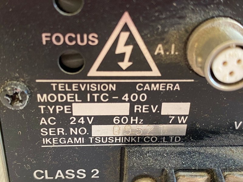 Ikegami Security Camera Model ITC-400 gallery
