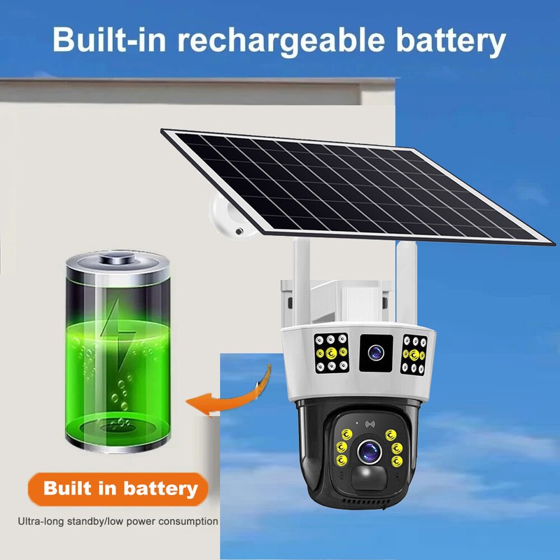 6K 12MP HD Solar Camera 4G SIM Card Wifi Outdoor IP Wireless Security CCTV Surve gallery