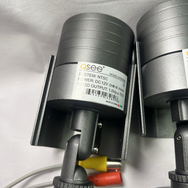 Lot Of 3 Q-See QSN5265C Color Security Camera with Night Vision w/ Wiring gallery