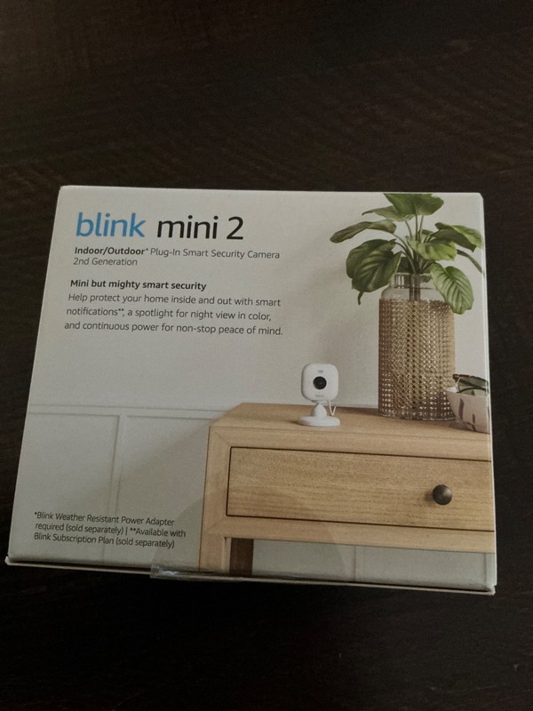 Lot of 5-Blink Mini 2 Indoor/Outdoor Plug-In Smart Security Camera new in box gallery