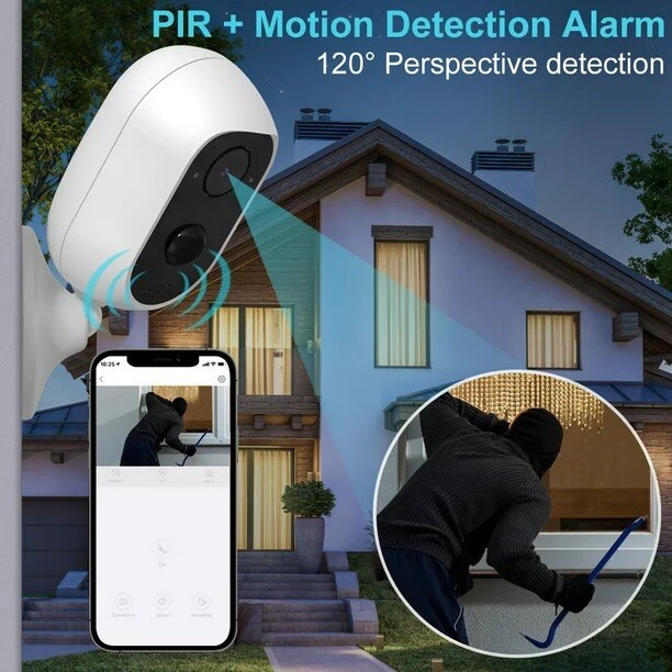 TOPVISION Wireless Security Camera,2K Wi-Fi Camera gallery