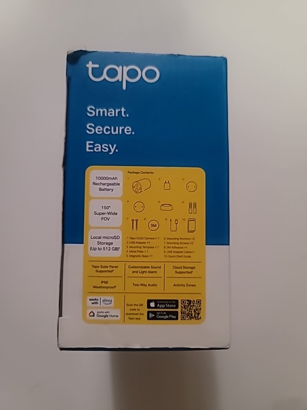 TP-Link Tapo MagCam 2K QHD Wireless Security Camera White Color Night Vision gallery