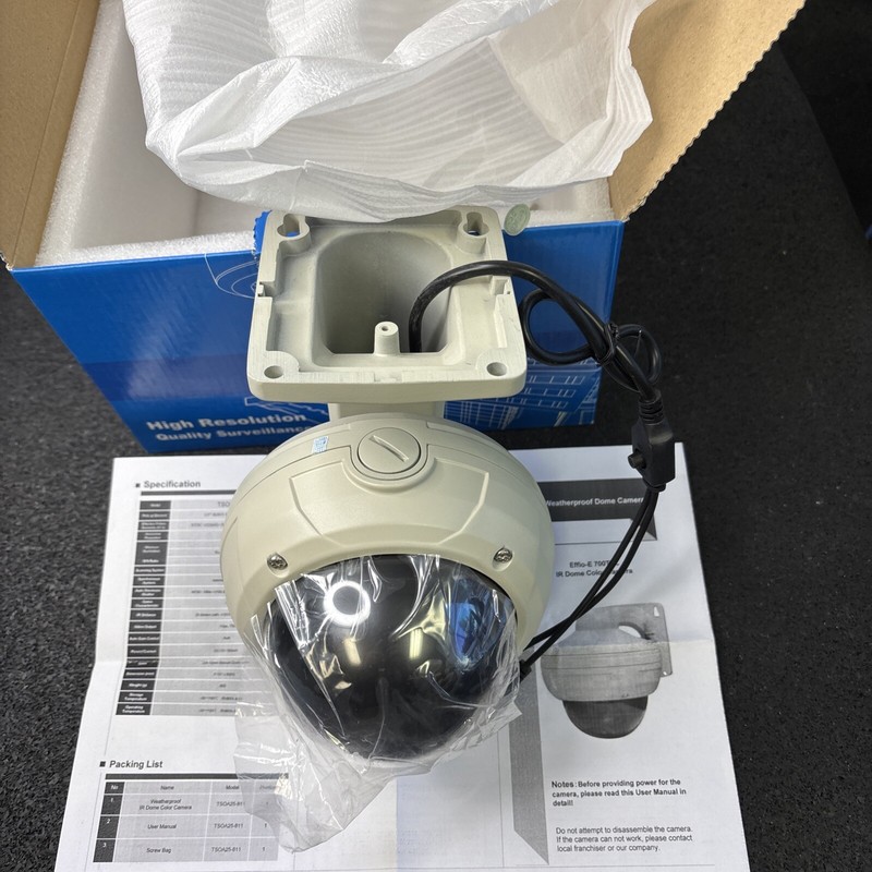 Sony 1/3 700TVL CCD Vandal-Proof IR CCD Security Dome Camera Lens 2.8-12mm gallery