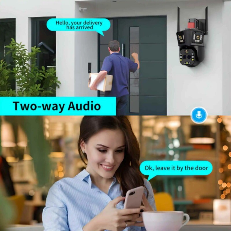 10K 20MP WiFi IP Camera 3 Screens Outdoor 360° Security Ai Tracking CCTV Camera gallery