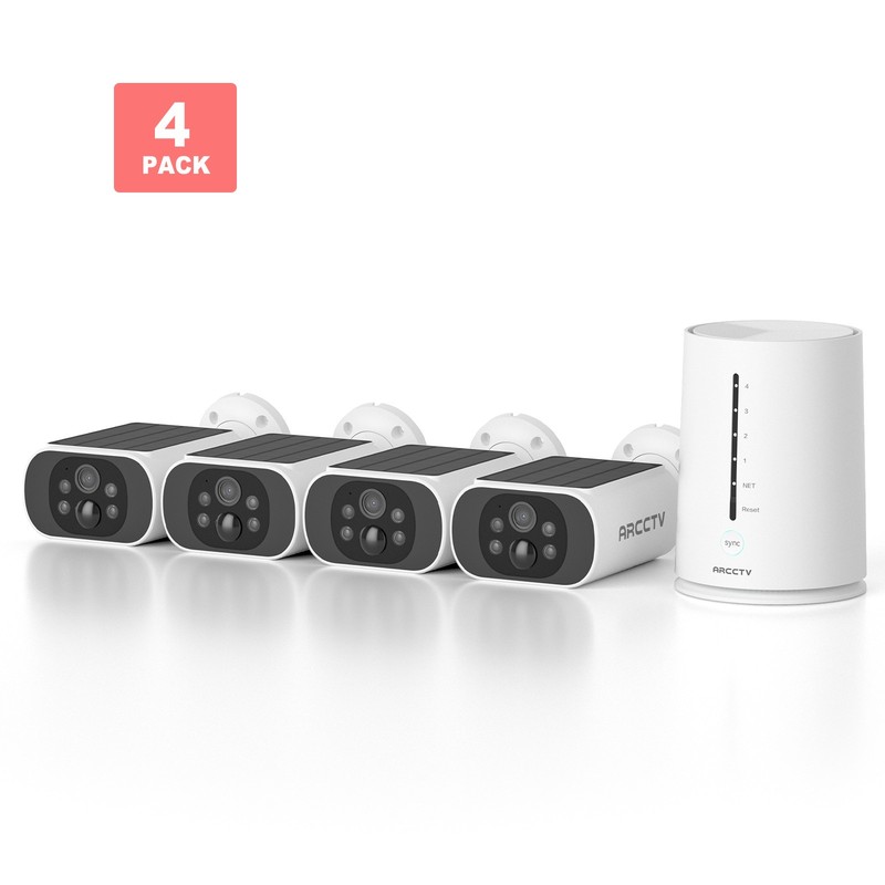 ARCCTV Solar Battery Power Security Camera Wireless System Outdoor WiFi IP CCTV gallery