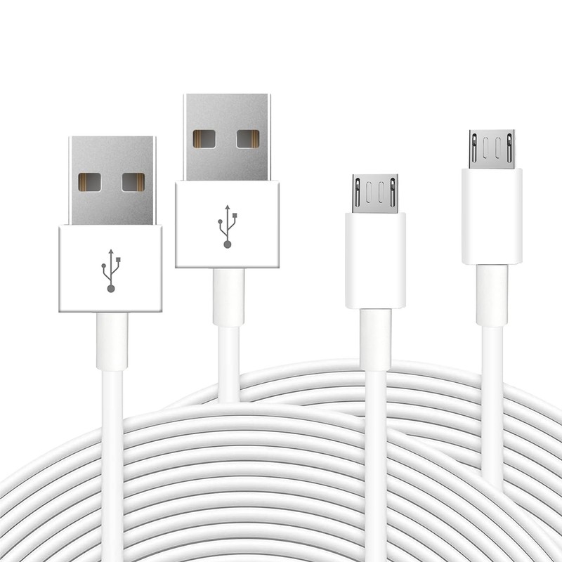 2 Pack 16.4ft 5M Micro USB Cable, Charging and Data Transfer, Micro USB Power…