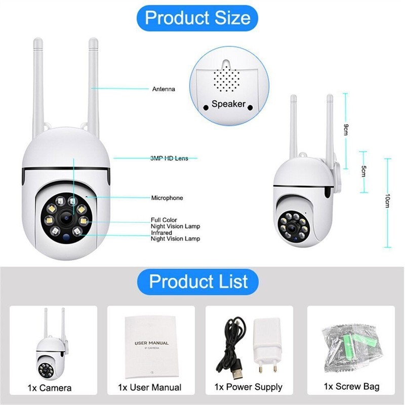 5G Wifi Wireless Security Camera System Outdoor Home Night Vision Cam 1080P HD gallery
