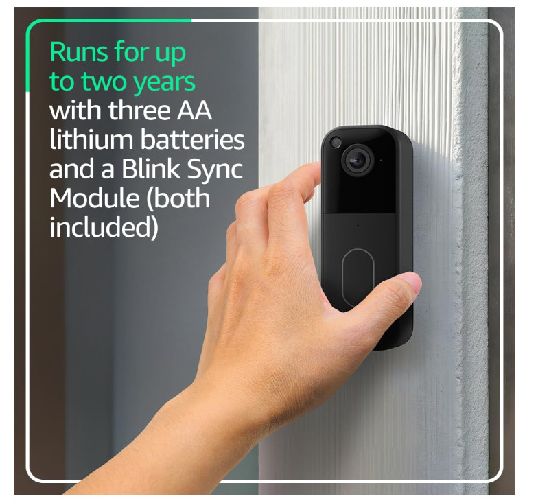 Blink Video Doorbell Head-to-toe HD View Two-Year Battery Simple Setup(L12,L13-1 gallery