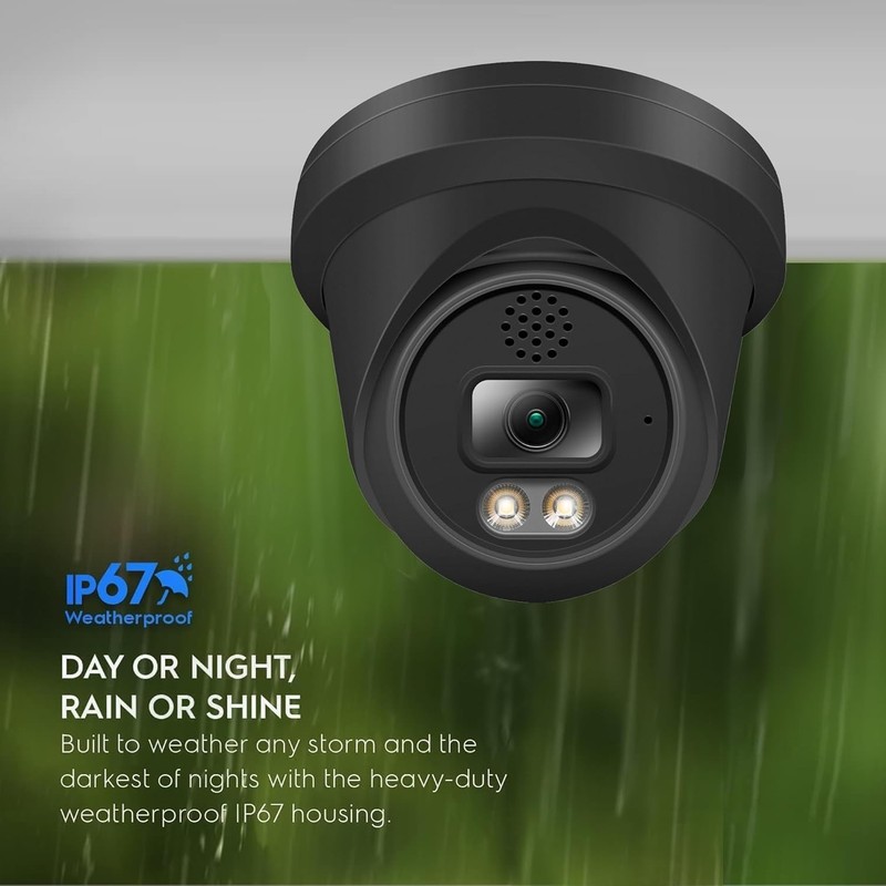 8MP PoE IP Full Color Night Vision Camera Outdoor/Indoor Metal Housing 2.8mm gallery