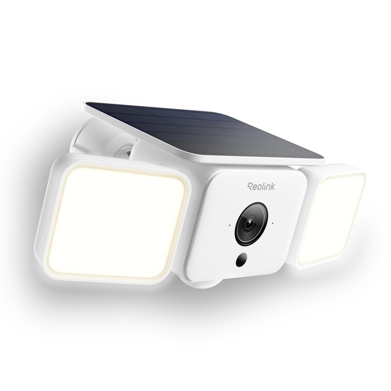 REOLINK 2K Solar Floodlight Cam – AI Motion, Night Vision, 1000Lm Light
