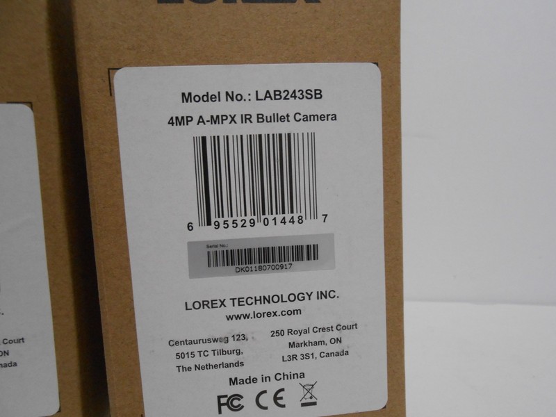 Lot of 2 - NEW Lorex by FLIR LAB243SB 4.0-Megapixel HD Bullet Camera gallery