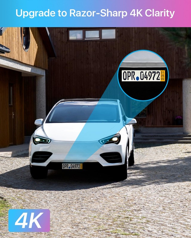 ZOSI 4K PoE Add on Security Camera with Person Vehicle Detection Sound & Light gallery