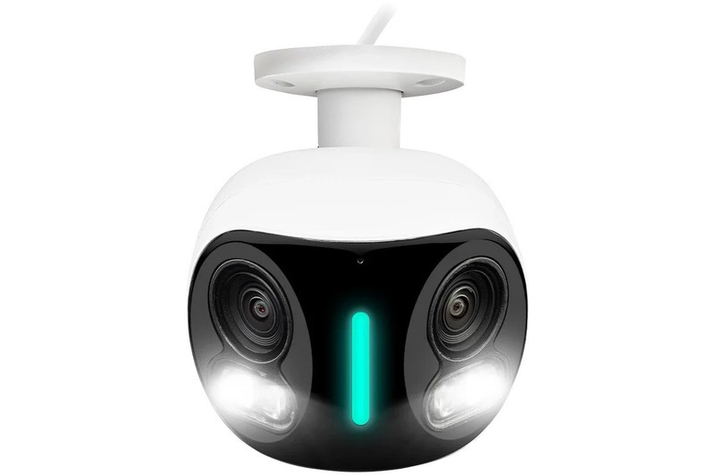 Lorex H20 4K Dual Lens IP Wired Security Camera with Smart Security Lighting