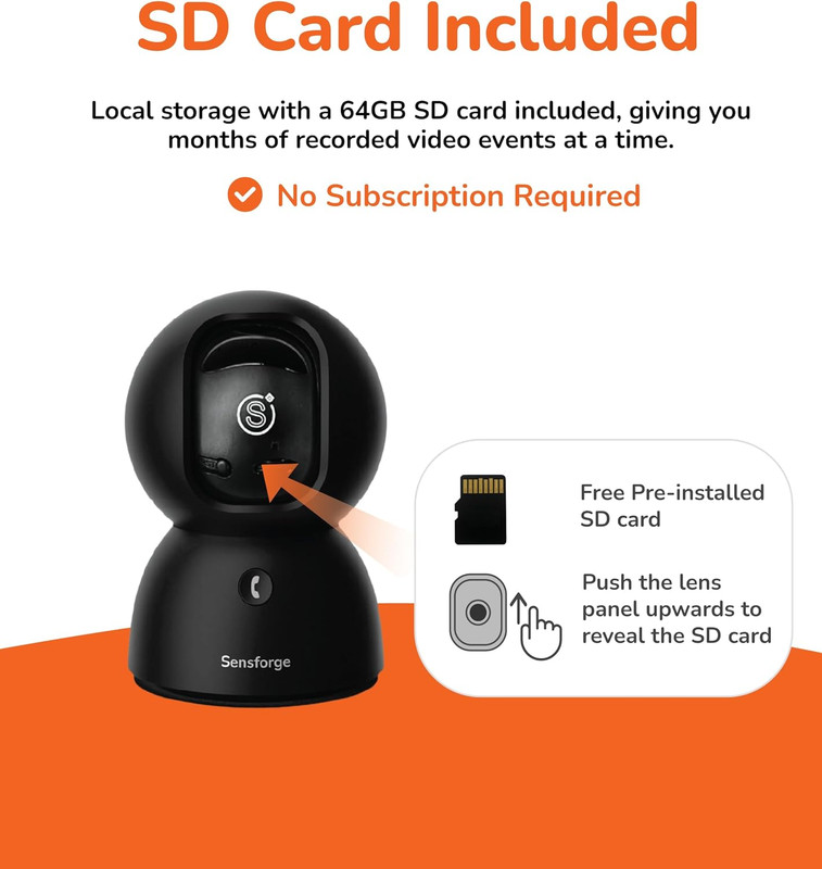 2.5K Pan-Tilt Security Camera, 360° Dual-Band Wifi Camera for Home, Free AI Huma gallery