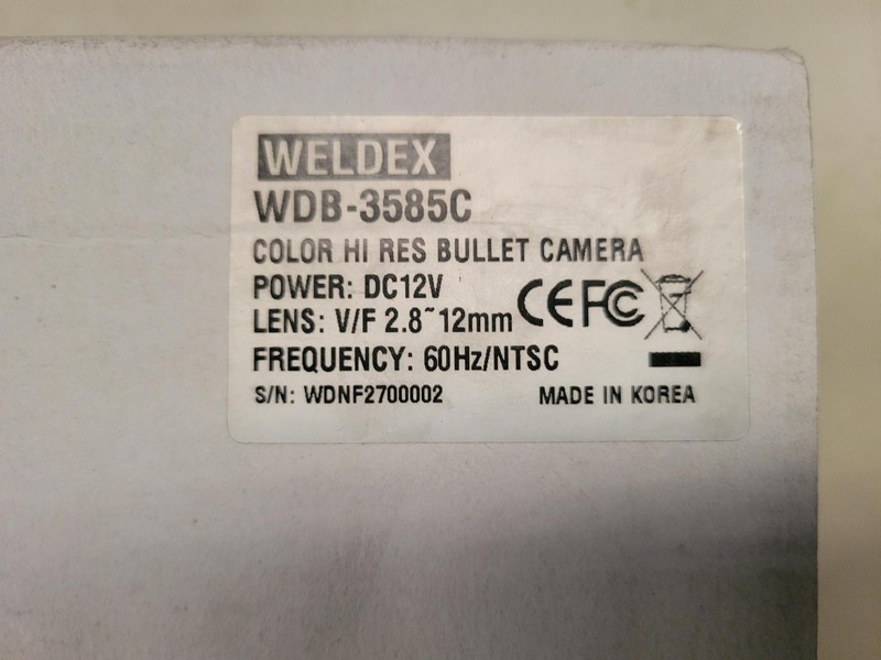 Weldex WDB-3585C 1/3" Vari-Focal Weatherproof Bullet Camera gallery