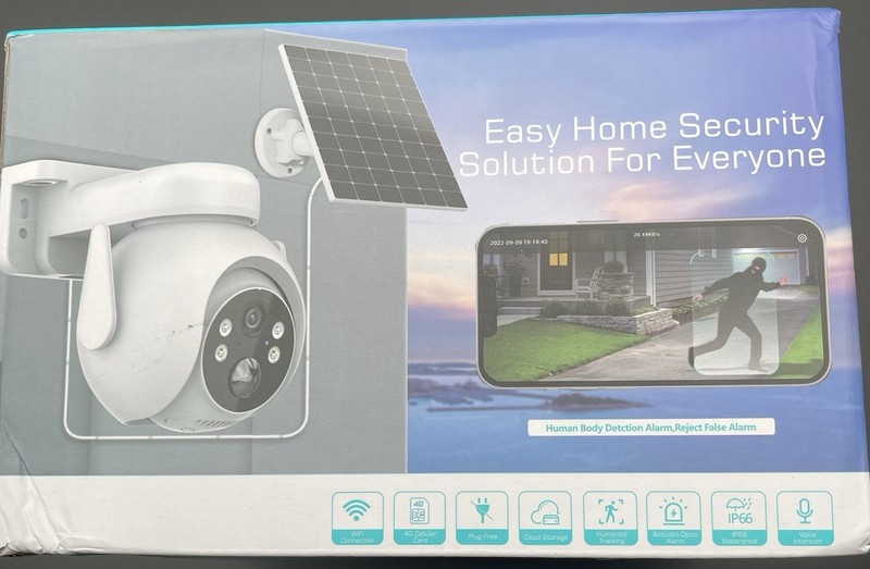 360° Outdoor Solar Battery Smart PTZ Camera Human Body Detection Alarm New gallery